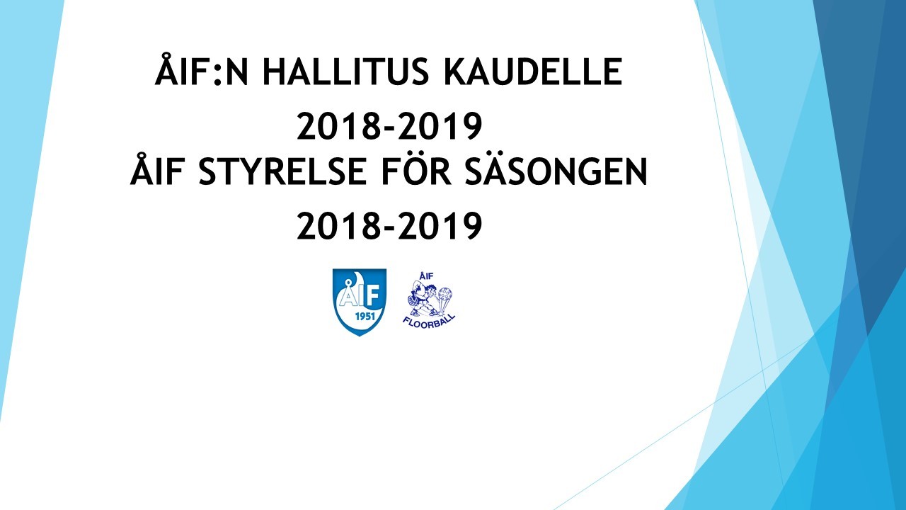 Åif:n hallitus kaudelle 2018-2019 / Åif:s styrelse för säsongen 2018-2019