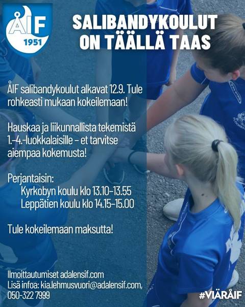Salibandykoulut alkavat – nyt on sinun aika loistaa!