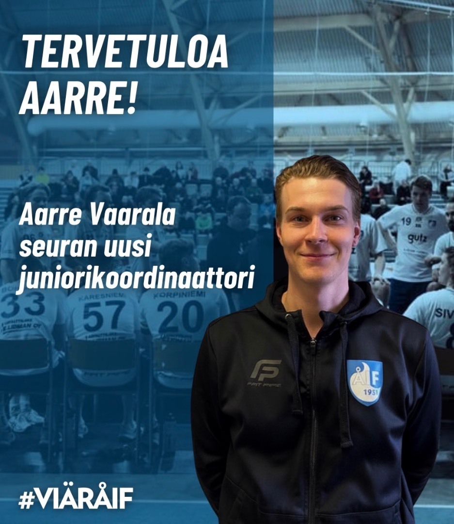 Aarre Vaarala - seuran uusi juniorikoordinaattori