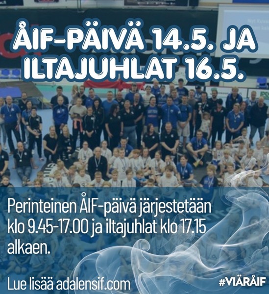 ÅIF-päivä ja iltajuhlat tällä viikolla