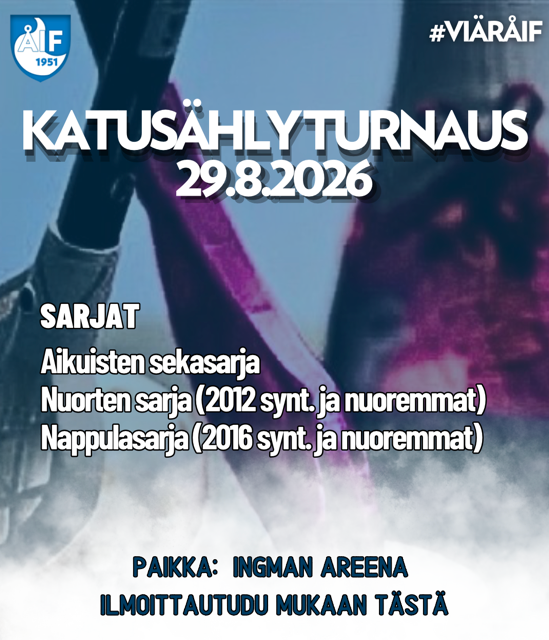 Katusählyturnaus Ingman Areenalla lauantaina 29.8.