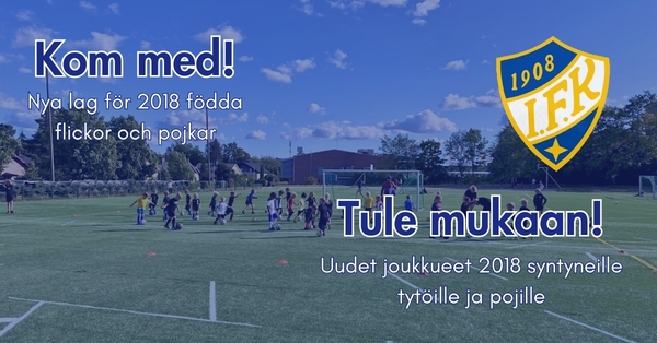 Nya lag för 2018 födda! / Uudet joukkueet 2018 syntyneille!