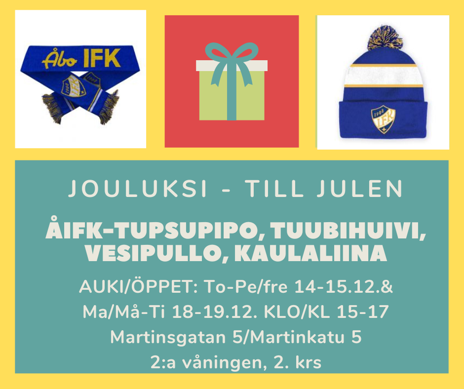 ÅIFK tuotteita jouluksi! / ÅIFK produkter till julen!