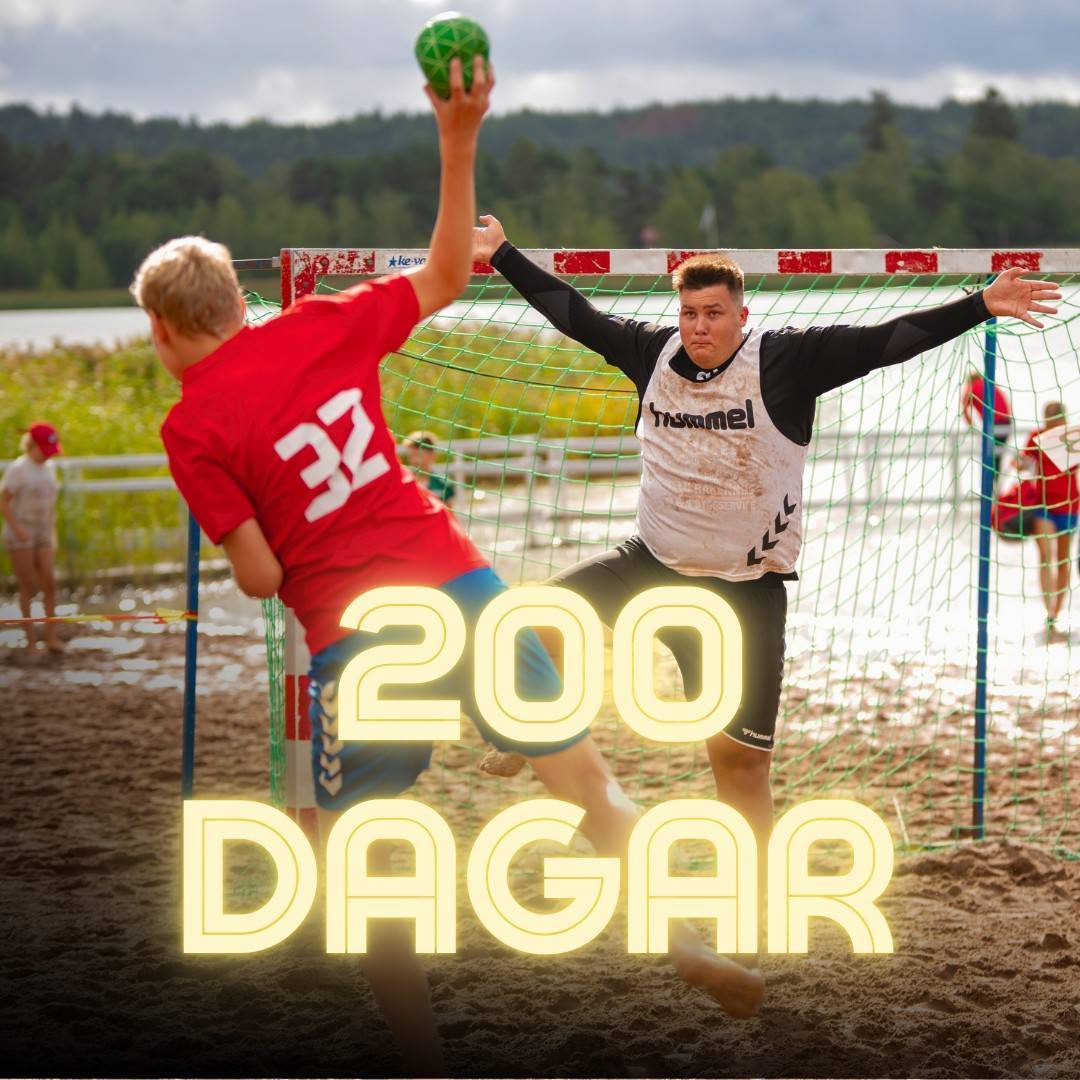 200 dagar kvar till handboll med sommar, sand och sol!