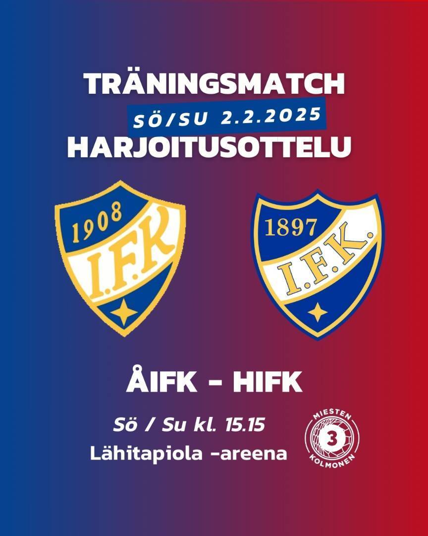 IFK ottelu tulevana sunnuntaina! / IFK match kommande söndag!