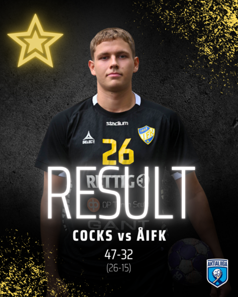 Cocks ratkaisi ottelun heti kättelyssä