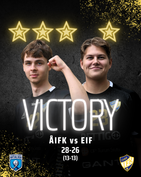 Toinen voitto miehille