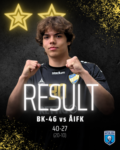 BK-46 aloitti vahvasti ja tiputti ÅIFK:n kyydistä