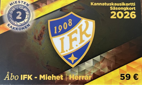 ÅIFK Kannatuskausikortit myynnissä! ÅIFK stödsäsongkorten till salu!