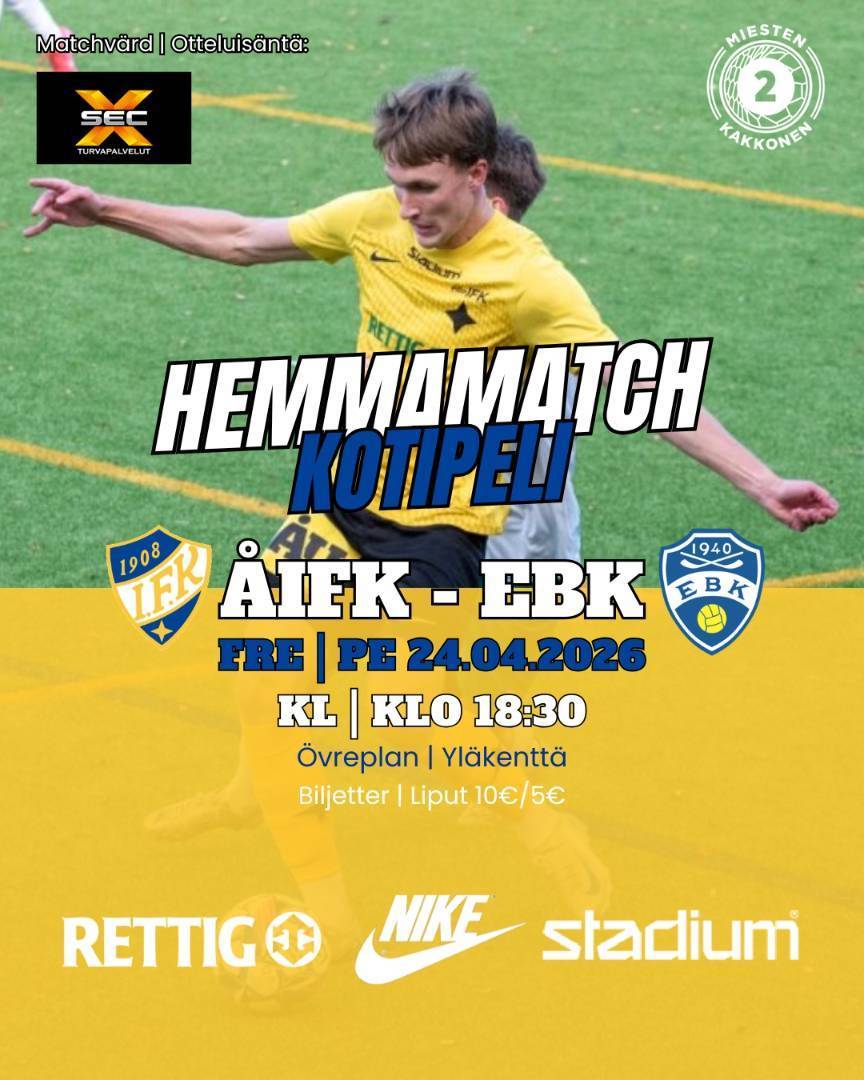 Miesten Kakkosen kotiavaus! | Hemmapremiär för Herrtvåan!