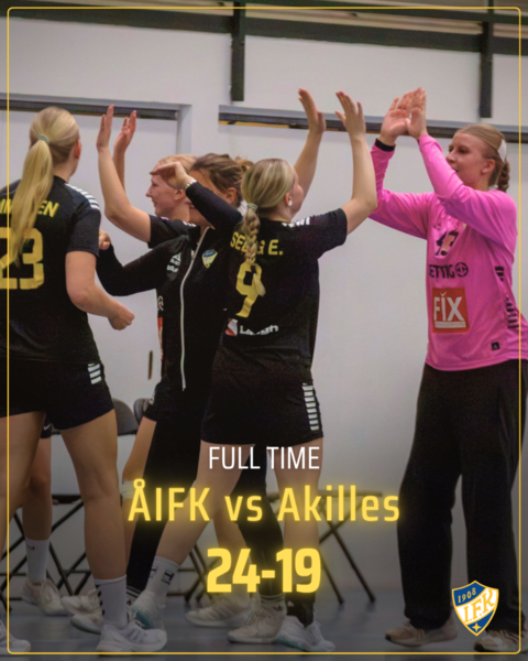 Damerna tog seger i cupmatchen mot Akilles
