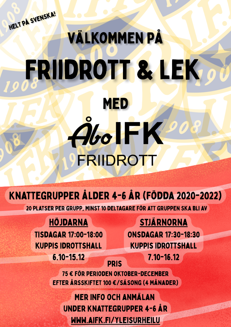 Välkomna med på Friidrott & Lek!