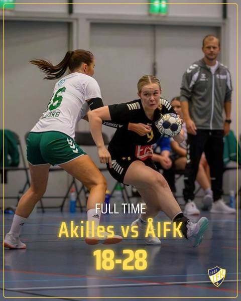 Damerna tog en övertygande premiärseger mot Akilles med 28–18