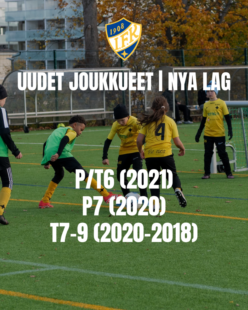 Uudet juniorijoukkueet kaudelle 2026-2027 / Nya juniorlag för säsongen 2026-2027
