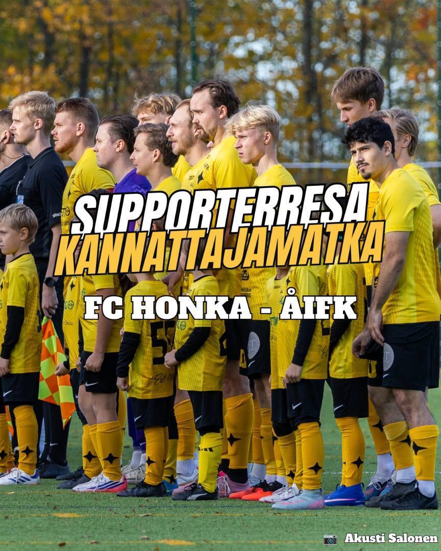 Kannattajamatka Espooseen / Supporterresa till Esbo