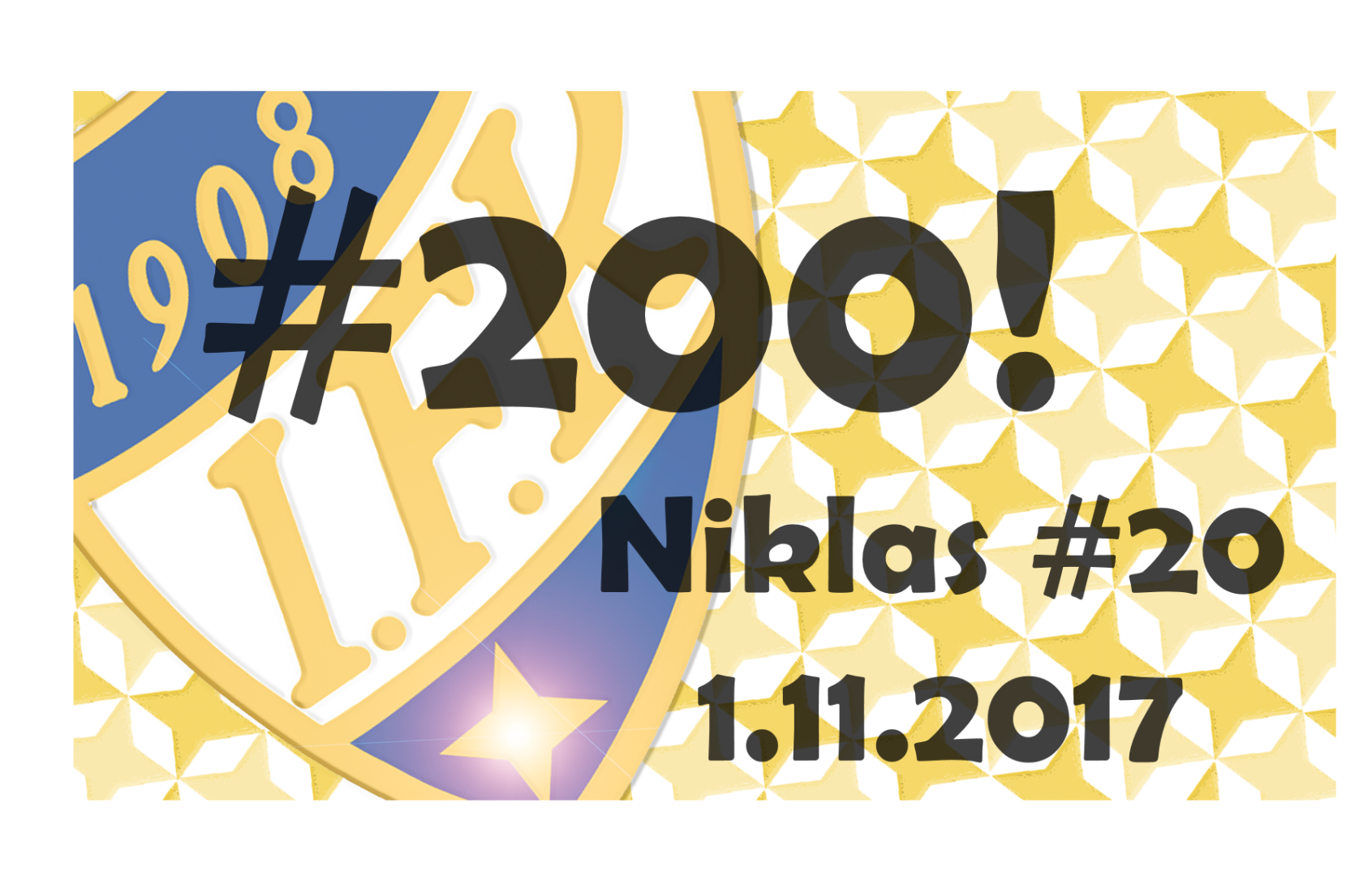 Niklas juhlii 200 maalia
