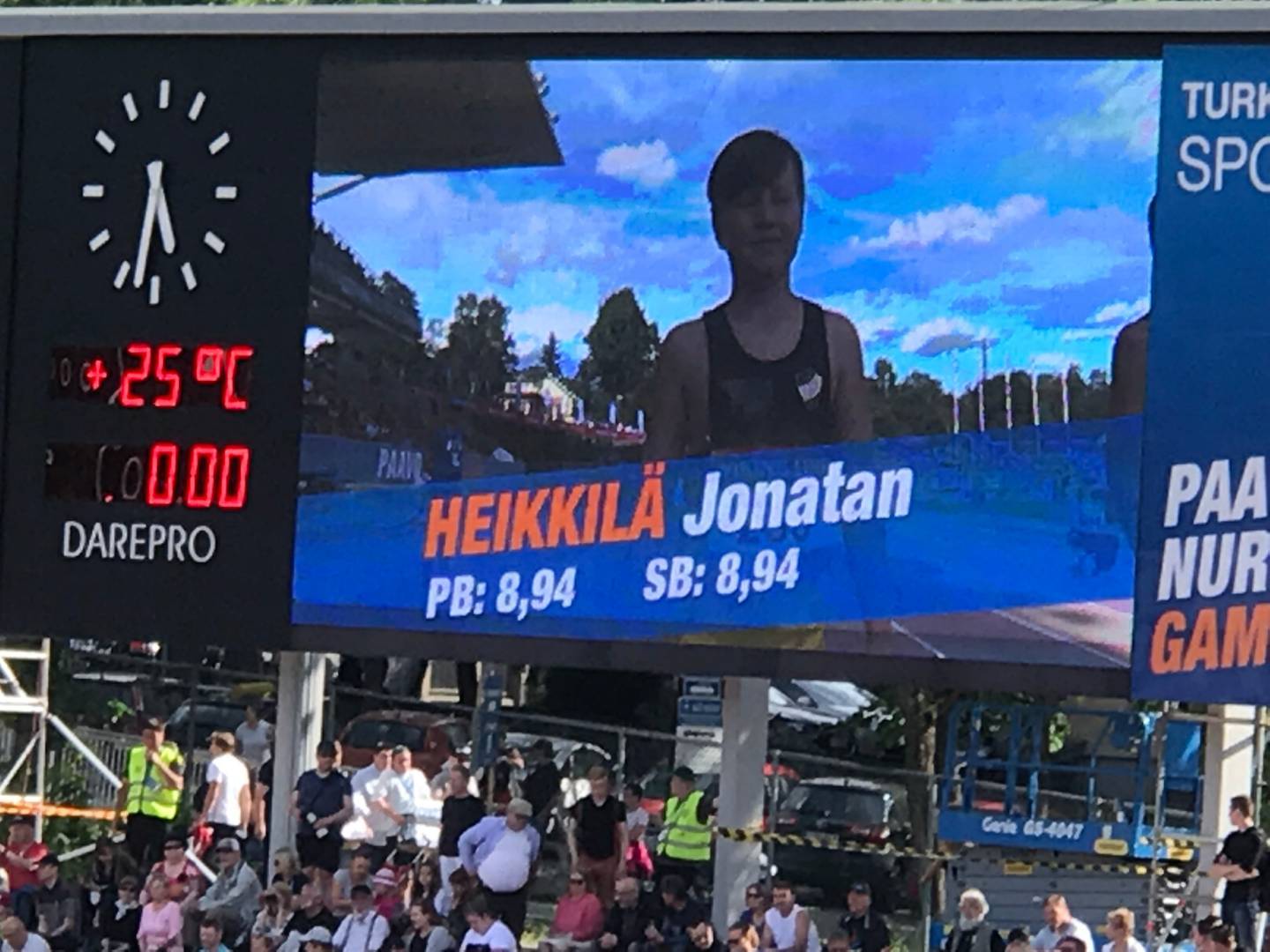 Jonathan Heikkilä rekordtid på 60 m