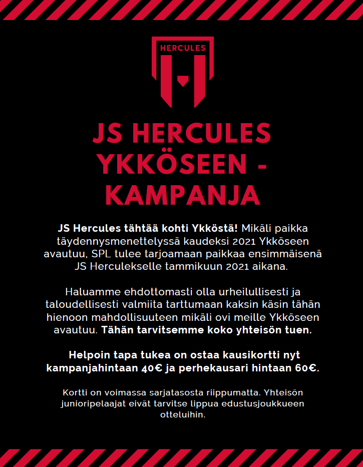 JS Hercules Ykköseen –kampanja