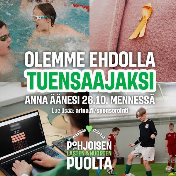 Äänestä 26.10. mennessä - Ajax ehdolla Arinan tukiäänestyksessä!