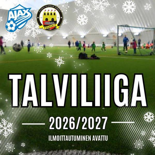 Talviliigan ilmoittautuminen avoinna