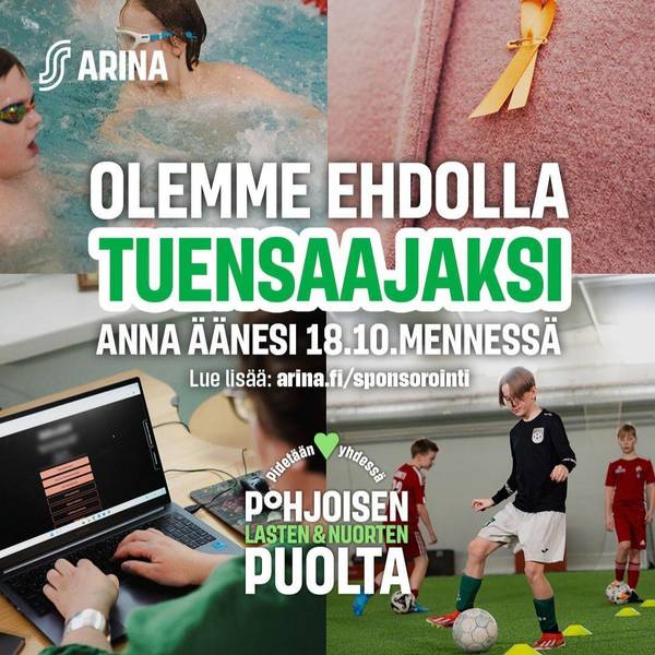 Äänestä 18.10. mennessä - Ajax ehdolla Osuuskauppa Arinan tukiäänestyksessä