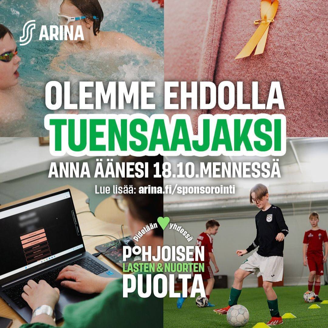 Äänestä 18.10. mennessä - Ajax ehdolla Osuuskauppa Arinan tukiäänestyksessä