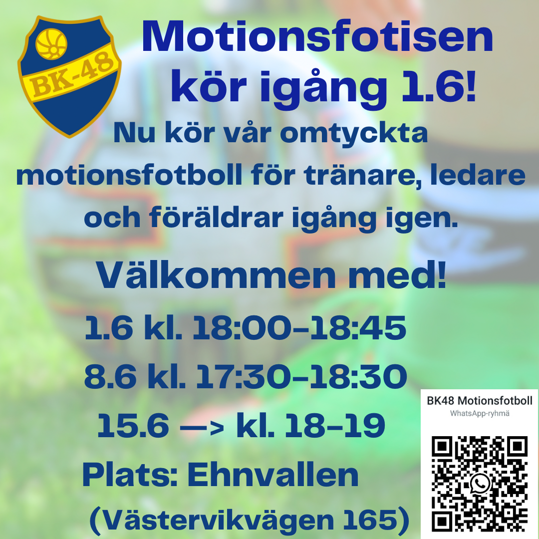 Sommarens motionsfotis kickas igång 1.6