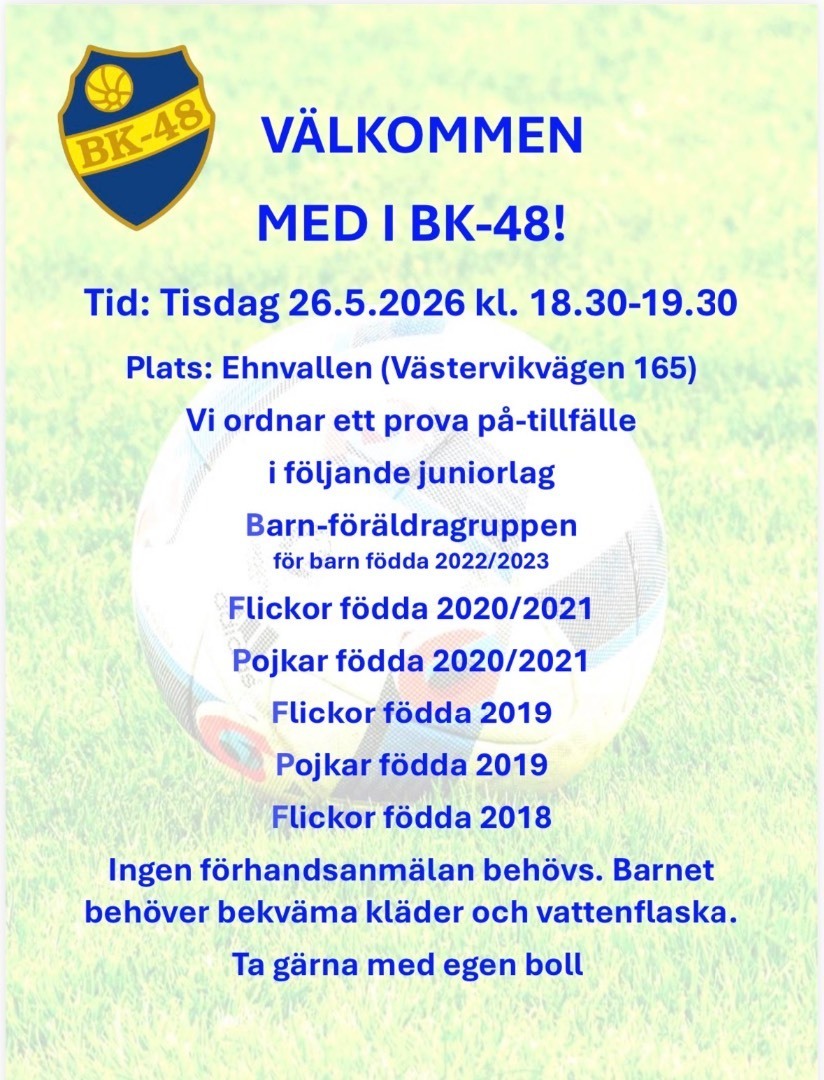 Kom och prova på fotboll!