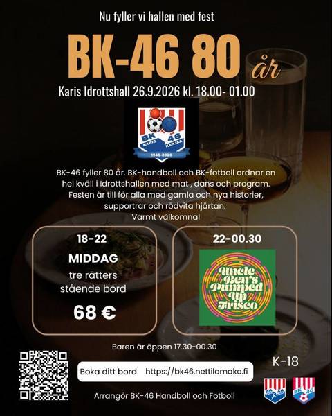 BK firar 80 år! - BK juhlii 80 vuotta!
