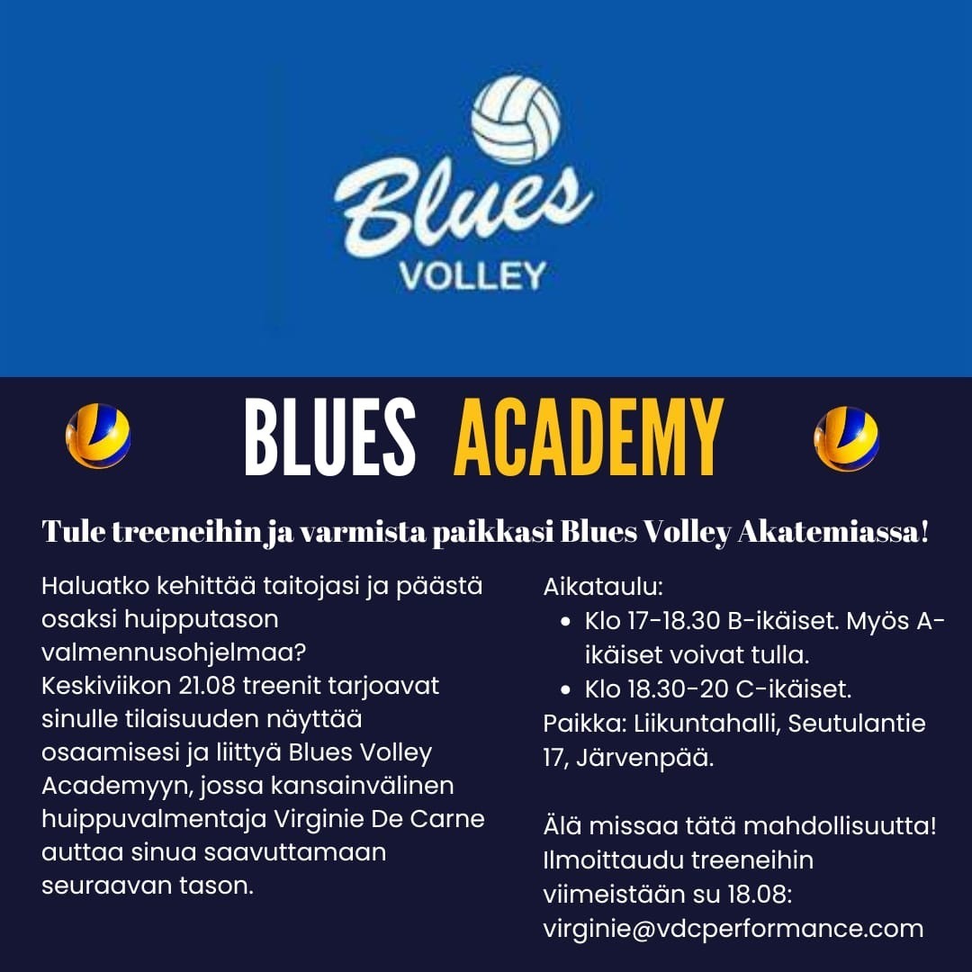 Blues Volley Akatemia starttaa