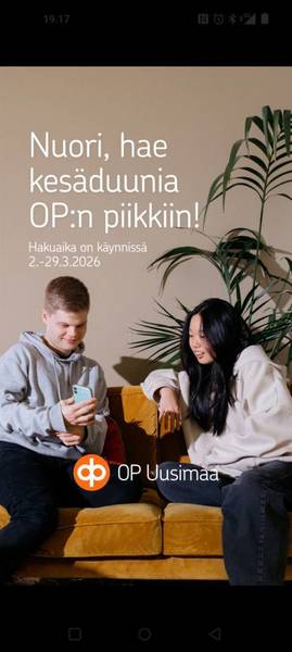 Kesätöitä tarjolla 