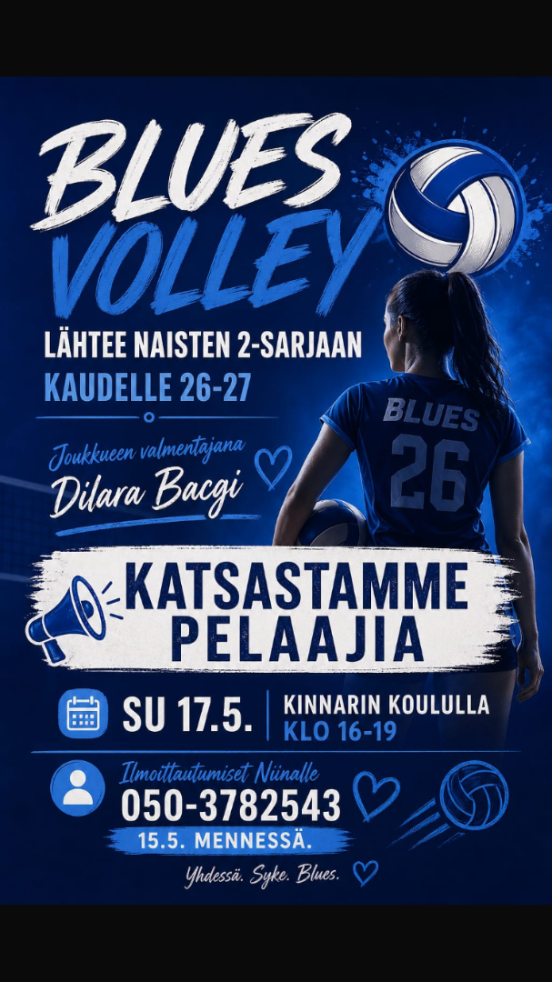 Try Out su 17.5. Klo 16-19 Kinnarin koululla