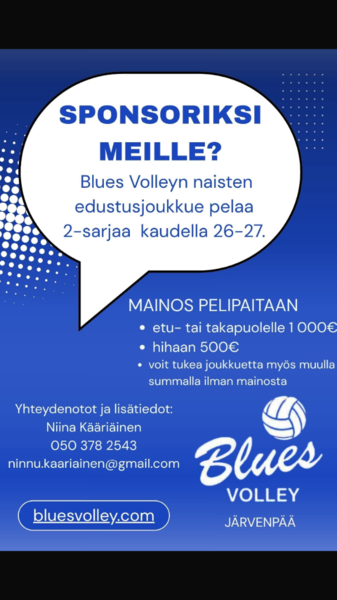 Edustusjoukkue lähtöasemissa 2-sarjaan. Sinustako tukija?