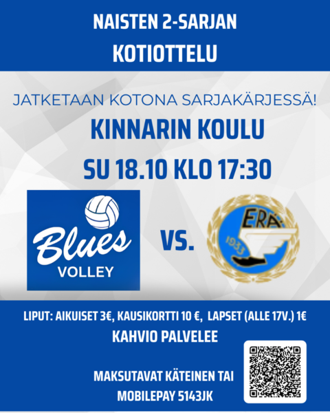 Sunnuntaina kotipeli Tapanilan Erää vastaan