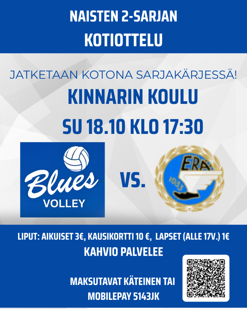 Sunnuntaina kotipeli Tapanilan Erää vastaan