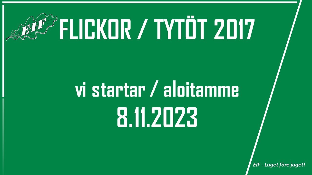 Välkommen till F2017! Tervetuloa mukaan T2017-joukkueeseen!