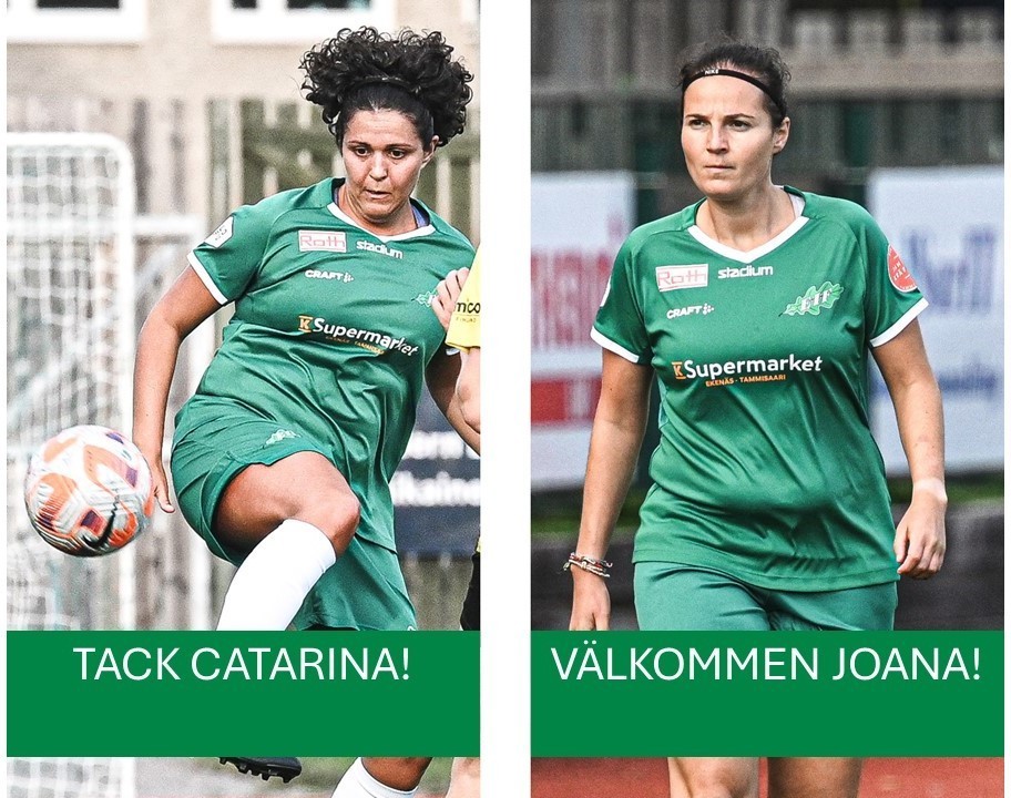 Tack/Kiitos Catarina Lopes! Välkommen/Tervetuloa Joana Alves Da Silva!