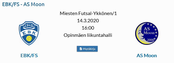 Miesten Futsal Ykkösen viimeinen ottelu