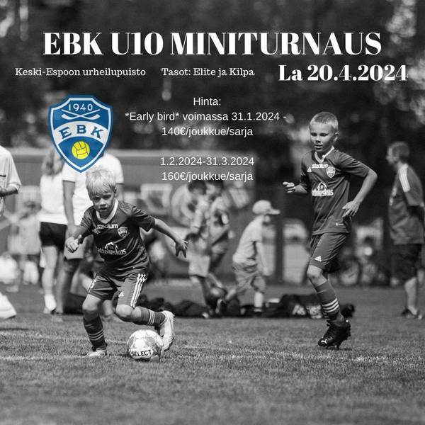 EBK U10 Miniturnaus - Otteluohjelma on nyt julkaistu!