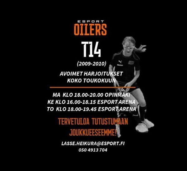 Tervetuloa Oilers T14-tyttöjen kotisivuille !