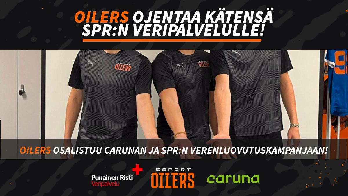Oilers osallistuu SPR:n ja Carunan verenluovutuskampanjaan!