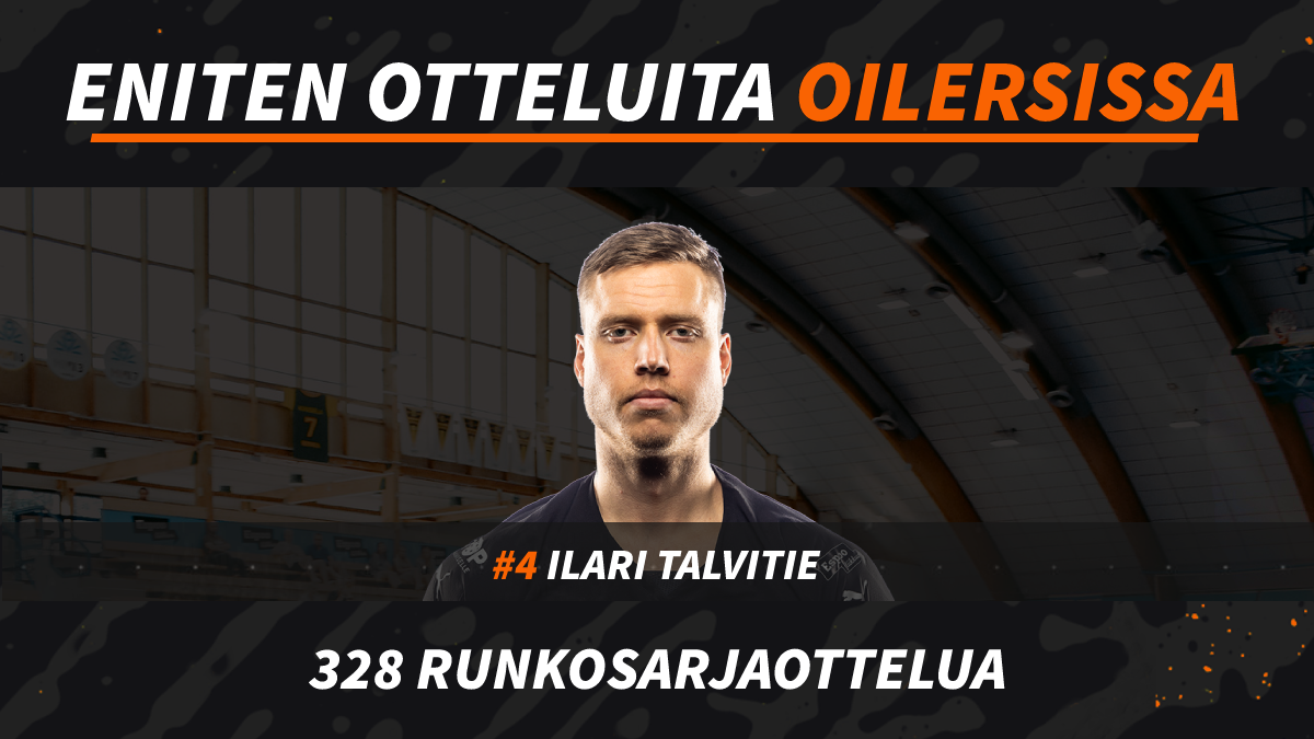 ​Ilari Talvitie nousee seurahistorian kärkeen pelatuissa runkosarjaotteluissa!