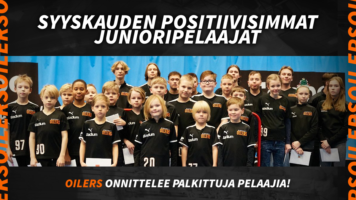 Syyskauden positiivisimmat junioripelaajat palkittiin viime kotiottelussa!