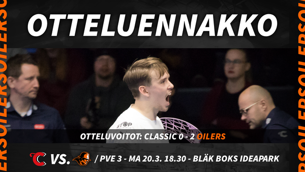 PVE 3 – Oilers lähtee Bläk Boksiin metsästämään kolmatta otteluvoittoa!