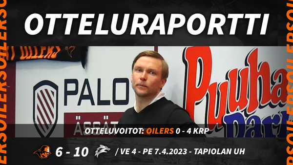 ​VE 4 – Oilers taipui KrP:lle ja päätyi pronssiotteluun