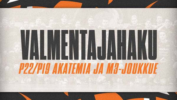 Valmentajahaku: P22/19-Akatemia ja M3