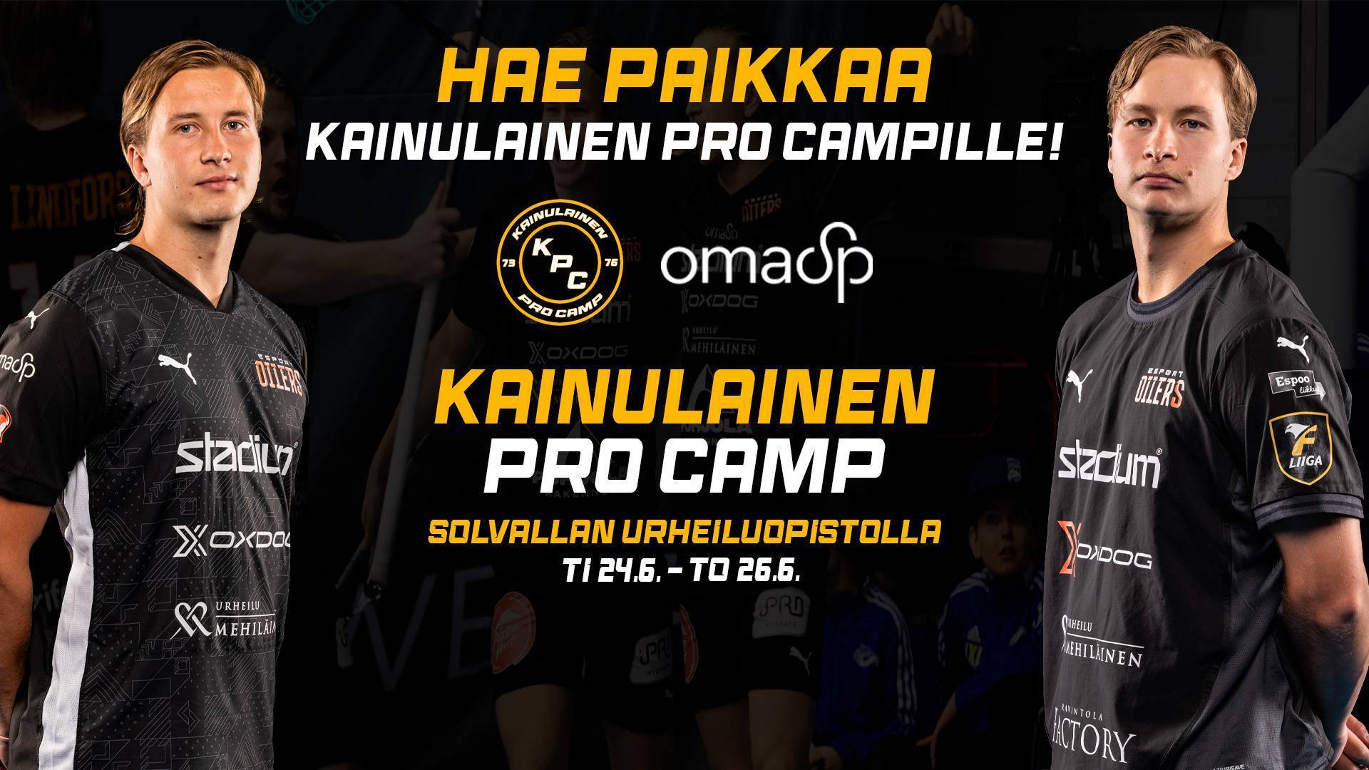 OmaSP tarjoaa paikan Kainulainen ProCamp-leirille kahdelle vähävaraisen perheen lapselle!