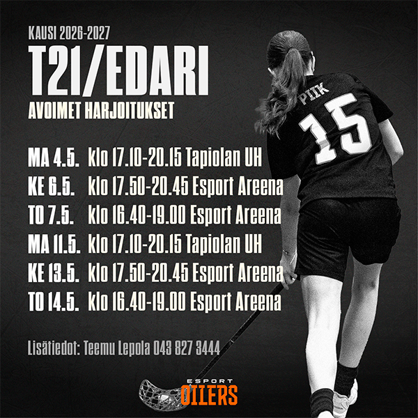 ​Oilers T21NG ja naisten edustusjoukkue kaudella 2026-27 - oltaisko me sun uusi joukkue? 🤩