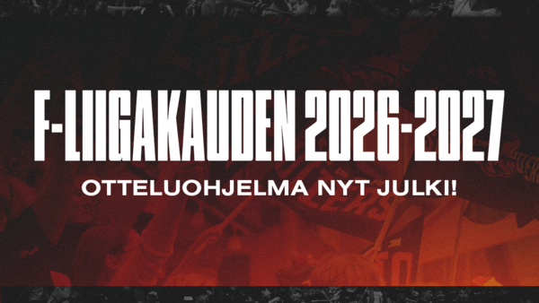 Otteluohjelma F-liigakaudelle 2026-2027 julki!