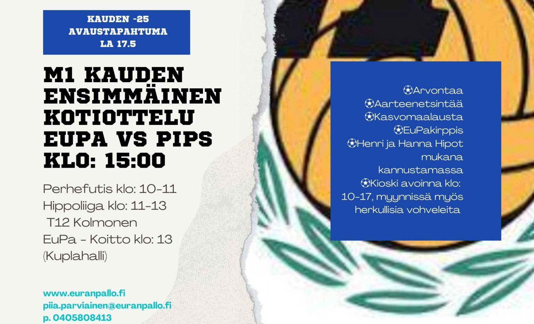 Kauden 2025 avaus lauantaina 17.5.